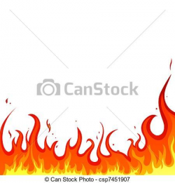 Vector - fire - flames - stock illustration, royalty free ...