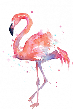 flamingo sticker - Sticker by Paulina Michońska