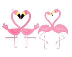 Flamingo heart | Etsy