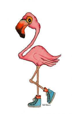 Fashionable Flamingo | Adamsart