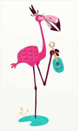 Pink Flamingo clipart - Flamingo, Illustration, Party ...