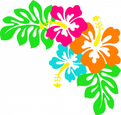 Tropical Leaves Clip Art | Hibiscus clip art | Hawaii culture ...