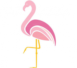 Pink Flamingo Clipart | Tropical Birds Instant Download Art ...