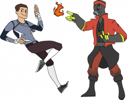 Avengers - Pyro and Scout by Dragon-Flash on DeviantArt