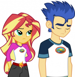 Flash and Sunset disappointed by Uponia on DeviantArt