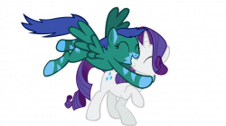 Flashy and Rarity hug (Request) by nejcrozi on DeviantArt