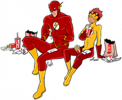 Flash and Kid Flash // 1 by Grifight on DeviantArt