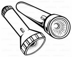 Image result for black and white flashlight clipart | 2018 ...