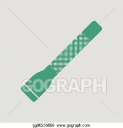 Vector Art - Police flashlight icon. Clipart Drawing ...