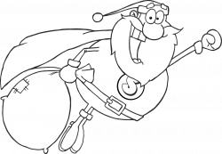 super santa claus fly coloring pages for preschoolers to print ...