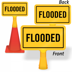 Flood Warning Signs - Road Flooded Signage
