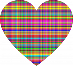 Colorful Checkered Heart Icons PNG - Free PNG and Icons Downloads