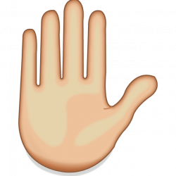 Download Raised Hand Emoji | Emoji Island