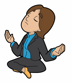 File:Meditating Businesswoman Cartoon.svg - Wikimedia Commons