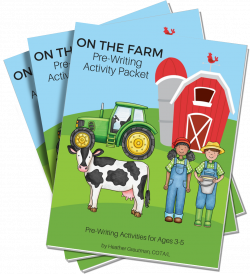 On the Farm Pre-Writing Activity Packet - Growing Hands On Kids Store