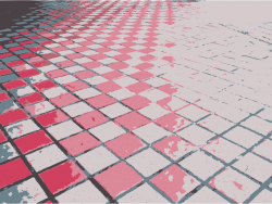 Clipart - Floor checkered perspective