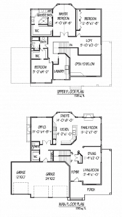 Two Storey House Plans With Balcony Small Cottage Narrow Lot Lake ...
