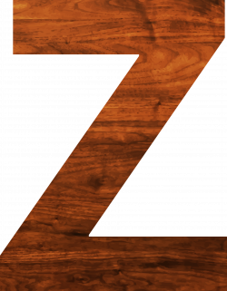 Clipart - Wood texture alphabet Z