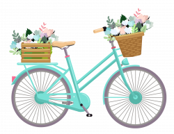Bike With Flowers Clipart 3 by Erica | Cadeau ideetjes | Pinterest ...