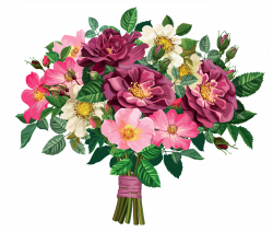 28+ Collection of Flower Bouquet Clipart Without Background | High ...