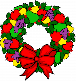 Clipart - colorful wreath
