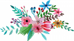 Printmaking 8tracks.com Printing Art - Watercolor floral decoration ...