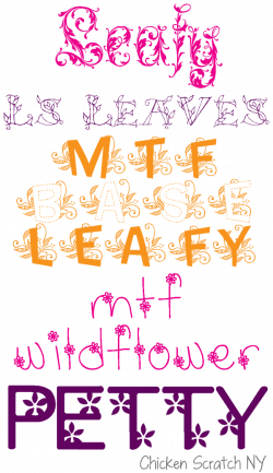 Floral Fonts