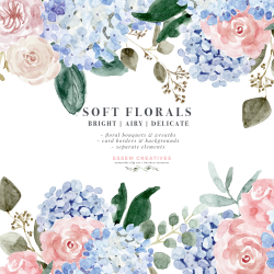 Watercolor Hydrangea Clipart, Soft Watercolor Flower Graphics, Floral  Clipart Illustrations for Wedding Stationery