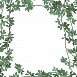 Clipart - Green Floral Frame