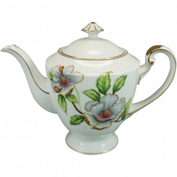 Roselyn China Footed Teapot & Lid Dogwood Pattern C. 1950s | Teapots ...