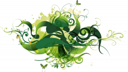 Green Floral Vector (PSD) | Official PSDs