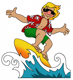 United States Clip Art by Phillip Martin, Florida Surfer Dude