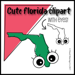 Cute Florida Clipart with Eyes!
