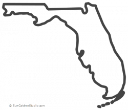 Florida - Map Outline, Printable State, Shape, Stencil ...