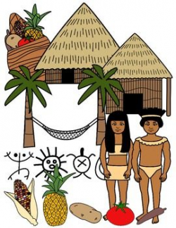 Taino indians clip art * color and black and white | Taino ...