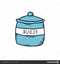 Stock Illustration Flour Keg Doodle Icon | HandandBeak