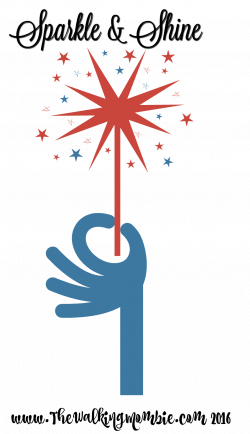Free 4th of July Clipart-Sparkle & Shine from www.TheWalkingMombie ...