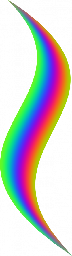 Clipart - Rainbow flourish
