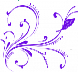 Purple Butterfly Flourish Clip Art at Clker.com - vector clip art ...