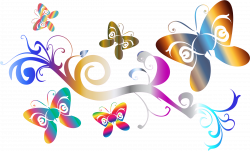 Butterflies Flourish Enhanced Icons PNG - Free PNG and Icons Downloads