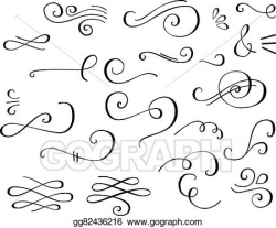EPS Illustration - Flourish swirl ornate decoration. Vector ...