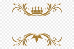 Flourish Clipart Transparent - Gold Crown Clipart ...