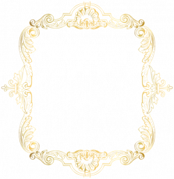 Vintage Border Frame Gold Clip Art PNG Image | borders & frames ...