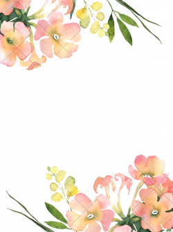 Watercolor Flower Background Illustration for Wedding Invitation ...