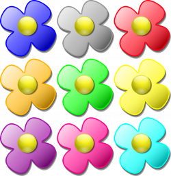 28+ Collection of Colorful Flower Clipart Design | High quality ...