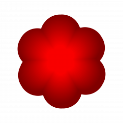 Clipart - Red Flower