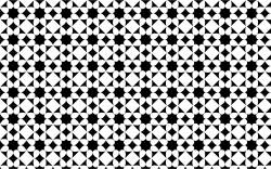 Clipart - Seamless Monochrome Floral Pattern