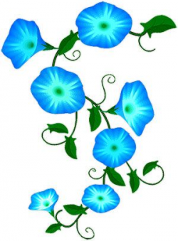 Flower Vines Clip Art | Animated Blue Flowers - Flower ...