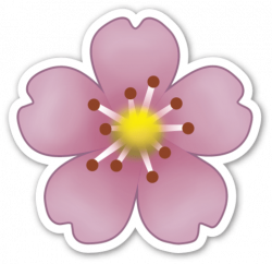 Purple Flower Emoji transparent PNG - StickPNG