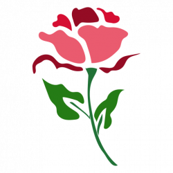 Red rose stem icon - Transparent PNG & SVG vector